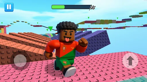 Gameplay screenshot 1 from Craft Blox: Obby Parkour Games - Adventure game