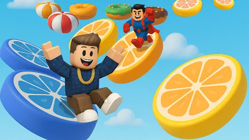 Gameplay screenshot 3 from Craft Blox: Obby Parkour Games - Adventure game